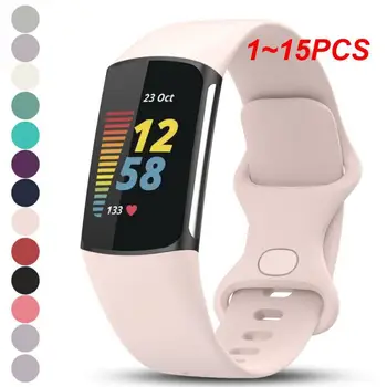 1 ~ 15ШТ Официален Каишка За часовник Fitbit Charge 5 Smartwatch For Charge 5 Спортен Гривна на Китката + цял екран Защитен калъф
