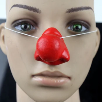 1БР Клоун Червен Нос Сигналящий Вечерни Аксесоари Клоунский Носа за Карнавала Cosplay Коледен Маскарад
