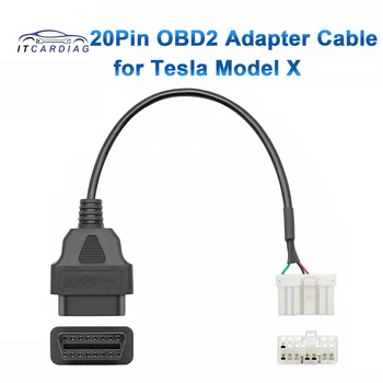 20-пинов адаптер OBD2 за Tesla Model X S, диагностичен кабел за сканиране на моя модел на Tesla, колан, кабели, електронни кабел на нов енергиен кола