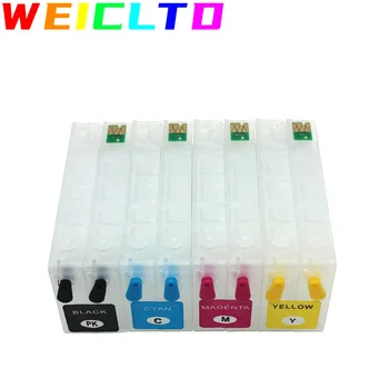 4 Цвят TM-C3500 Заправляемый мастило касета с чип за принтер Epson TM-C3510 TM-C3520