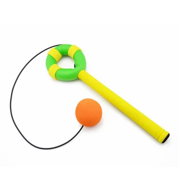 Bobble топка Играчка Гъба Играчка за Фитнес през Цялата Баланс на Махалото Топка Играчка Жълт Зелен + оранжев