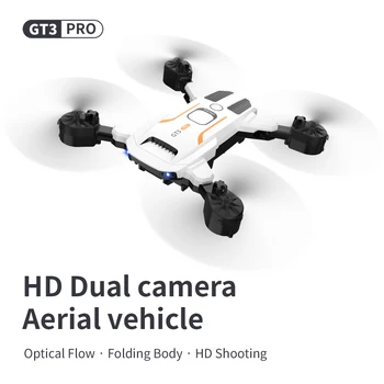 GT3 PRO Mini Drone Професионална HD Dual camera 360 ° Завъртане на Разпоредбите на Оптични Поток въздушна фотография RC Сгъваем Квадрокоптер