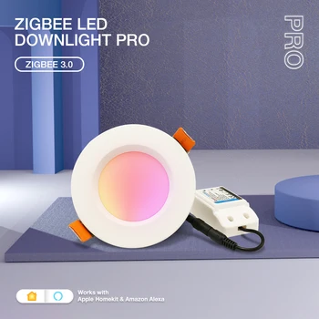 Gledopto Zigbee 3.0, модерен стил, декорация С Регулируема Яркост, led тавана лампа 9W Pro за хол, Спални, Тоалетна, кухня