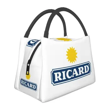 Marseille France Ricard Изолирани чанти за обяд за жени, фланец охладител, термобокс за Bento, Плажен Къмпинг, за Пътуване