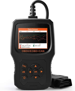 OBD2 Скенер, Четец на автомобилния код Диагностика Сканиращ инструмент с подобрен определението код и подобрен графичен дисплей на състоянието на батерията
