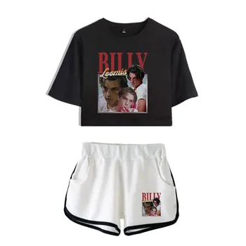 Scream VI Били Изм Реколта блузи с логото на 90-те години Комплект от две части, Шорти + Хубава тениска, Градинска облекло в стил Харадзюку, комплекти за момичета