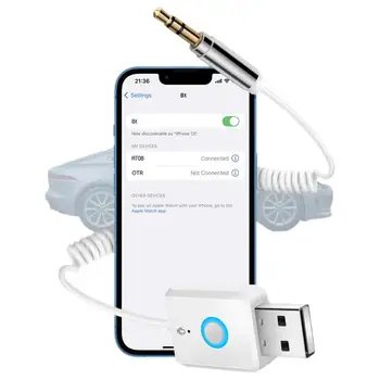 USB-адаптер Универсален преносим приемник и предавател, адаптер за приемане на музиката в колата, мултифункционален USB адаптер Plug And Play