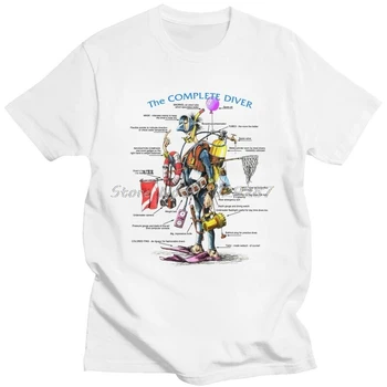 Забавна тениска за гмуркане с любов, Мъжка тениска с къс ръкав, модна тениска на The Complete Diver, Модна тениска за гмуркане в океана, потници, облекло