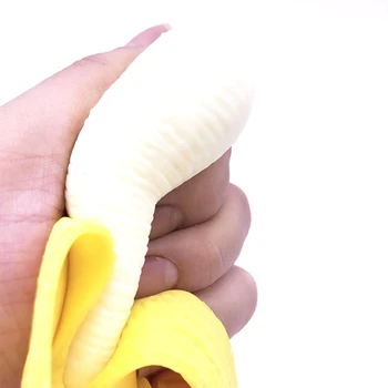 Имитация плодов пилинг, Банан балон, допир играчка за тегленето на топката