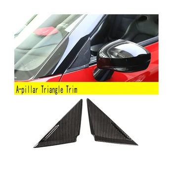 Истински Автомобилен Стайлинг от Въглеродни влакна, Стикер на Предния багажник, Триъгълен тампон върху Предно стъкло за Nissan GTR R35 2008-2016