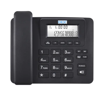 Кабелен телефонен маса Стационарен Телефон, Поддръжка на Бутон на паметта с едно докосване/flash/последните номера за Бързо набиране 8 мелодии на звънене