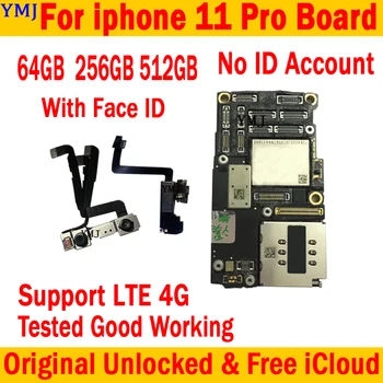 Логическа такса за iPhone 11 pro 64GB 256GB дънна платка с поддръжка на актуализиране на чип на дънната Платка безплатна icloud plate заводска отключване