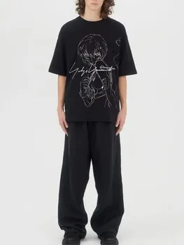Лятна Тениска Yohji Yamamoto Година 3 2023, Нови памучни тениски с къс ръкав и Анимационни принтом, Потници За Мъже и Жени