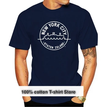 Мъжки t-shirt Редовен намаляване на New York City See ню йорк Staten Island