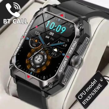 Мъжки смарт часовници Военен Здравословен монитор AI Гласово повикване Bluetooth Фитнес Водоустойчиви спортни Смарт часовници за Xiaomi Android, IOS 2023