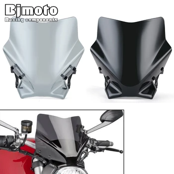 На предното стъкло За Ducati Monster 797 Monster 821 1200 1200S 1200R 2014-2020 Дефлектор на Предното стъкло Мотоциклет