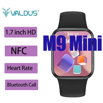 Нови Оригинални Мини-смарт часовници M9 1.7 инча 420*485 Bluetooth Предизвикателство NFC сърдечната Честота Спортни Фитнес Музикални Умни часовници за Мъже Жени