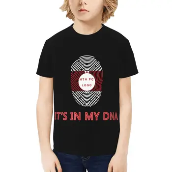 Тениска с къси ръкави и принтом 2023NewHTA ФК, тениска с кръгло деколте за младежки момчета и деца