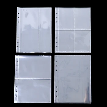 10 бр. стандартен прозрачен пластмасов фотоалбум, прозрачни ръкави за попълване на подвързване формат А5
