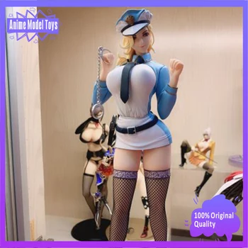 100% Истински оригинален Гадно Super S Policewoman Akiko Ver.II H28cm 1/6 фигурка Аниме модел играчки колекция