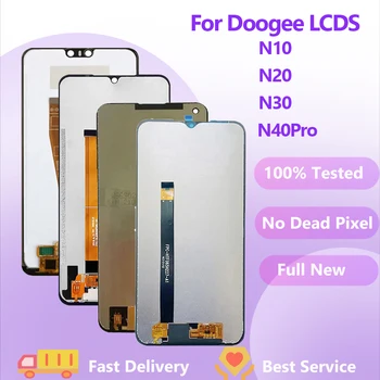 100% Тестван За DOOGEE N10 N20 N30 N40pro LCD дисплей + тъч екран Дигитайзер в Събирането на LCD дисплей + Тъч дигитайзер за подмяна на N40
