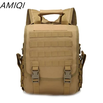 AMIQI 800D Оксфордския уличен раница Molle, Военен тактически раница, здрава чанта за лаптоп, водоустойчив туристическа чанта за катерене