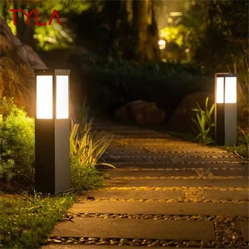 TYLA Черен уличен светлина за косене на трева, модерен led лампа, водоустойчива IP65 за дома, Вилата, градината