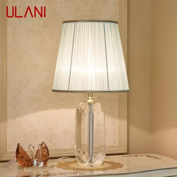 ULANI Модерна Кристален Настолна Лампа LED Реколта Проста Креативна Нощно Шкафче за Домашен интериор Хол Спалня