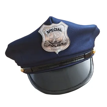 Аксесоари за cosplay, икона на служител полицейска шапка, форма за изяви, детски парти