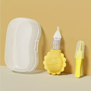 Безопасен за Пречистване на носа, за новородени, силиконов детски вакуум аспиратор за нос, Медицински принадлежности за грижа за бебета