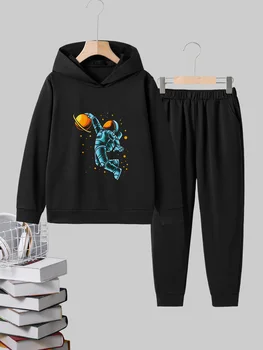 Блузи с дълъг ръкав и принтом Космонавта за момчета, пуловери, Костюми, Детски пуловери, блузи, есен-пролет