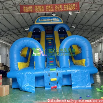Външна Сгъваема Детска площадка от PVC, Надуваем басейн, Водна Пързалка За вътрешен басейн