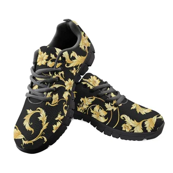 Дамски маратонки в стил златен барок, Градинска устойчива на плъзгане на Окото обувки с кръгло бомбе, Изработена по Поръчка Износостойкая Дамски обувки Тенис De Mujer 2023