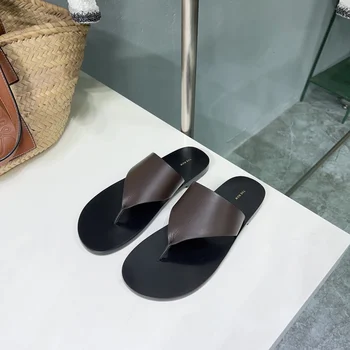 Джапанки; дамски връхни дрехи; новост 2023 г.; летни модни ежедневни плажни сандали на равна подметка с триъгълен пръсти