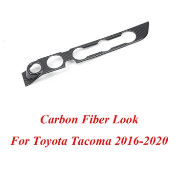 За Toyota Tacoma 2016 2017 2018 2019 2020 Външен Вид От Въглеродни Влакна, Дръжка на Климатика на Колата Тампон Върху Лентата Стикер ABS Аксесоари