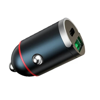 Зарядно устройство за бързо зареждане 5A, зарядно устройство за запалка с жак 12-24 В, зарядно за Кола USB C, за да заредите телефона, адаптер