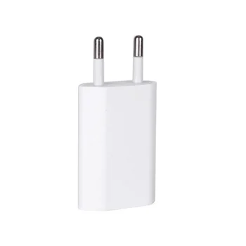 Зарядно устройство за телефон 5V1A Европейската вилица ЕС USB AC пътни Настилки, стенно зарядно устройство Адаптер за захранване за Apple Xiaomi Samsung