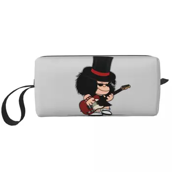 Комикси Mafalda Рок-китара Пътна Косметичка Quino Manga Органайзер за тоалетни принадлежности за грим за Дамски чанти за съхранение на козметика Dopp Kit Case Box