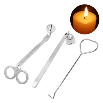 Кофа за свещи с Фитилем от неръждаема Стомана, Маслена лампа Candlewick, Инструмент за рязане, Аксесоар