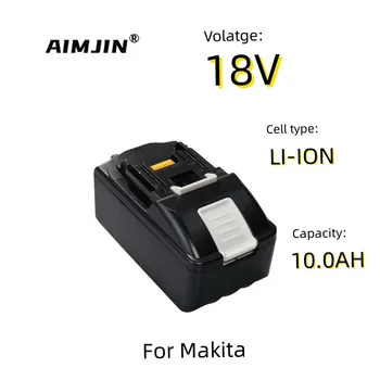 Литиево-йонна батерия 18V 21700 Капацитет 10,0 Ah Подходящ за серия безжични електрически инструменти от Makita BL1850 BL1840