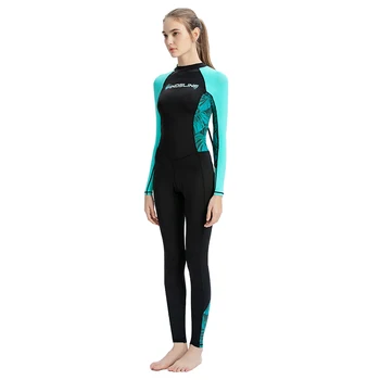 Нов дамски Неопрен Ice Silka, Быстросохнущий бански, едно Парче водоустойчив Бански костюм с дълги ръкави, Слънцезащитен костюм за сърф, цип отзад