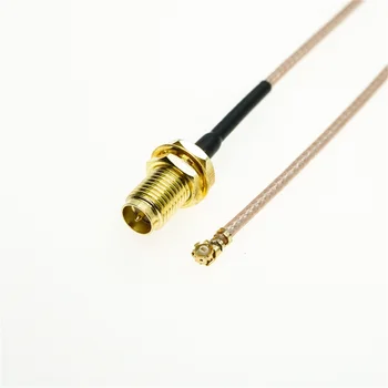 Радиочестотни кабели в събирането на RP-SMA с клъстер конектор за свързване на кабел RG178 с косичкой IPX/u.fl