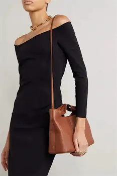 Реколта чантата е от мека кожа, дамски модни универсална чанта през рамо, 2 цвята, чанта през рамо за дамите