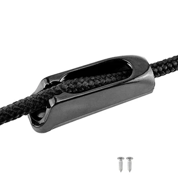 Скоба за найлон с въже, клип за кабел, 2 елемента, 50 *15 *20 мм, 8 грама черни дъски, лесно регулируем, морска Топла разпродажба, висока производителност