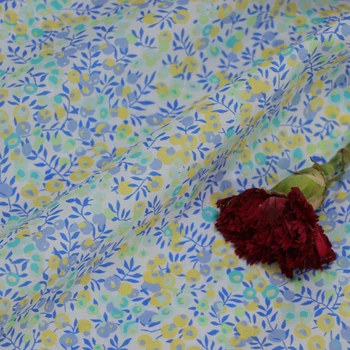 Уилтширская цвете от плат 100% памук, 80-те години с оригинален дизайн, Дигитален печат за шивашки рокли, поли, детски дизайнерски тъкани